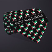 Wavy United Arab Emirates Flag Pattern  Stropdas