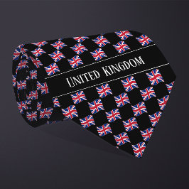 Wavy United Kingdom Flag Pattern  Stropdas