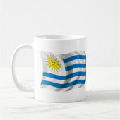 Wavy Uruguay-vlag Koffiemok (Links)