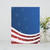 Wavy USA/SAD vlag, sterren, sochi spelletjes (Staand voorkant)