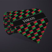 Wavy Vanuatu Flag Pattern  Stropdas