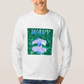Wavy Vaporware Crehals Sweatshirt (Voorkant)