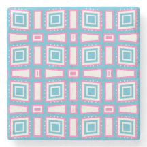 Wavy vierkante marmeren Onderzetters