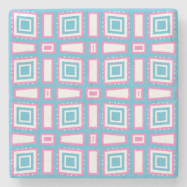 Wavy vierkante marmeren Onderzetters