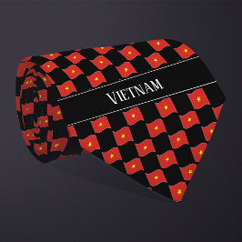 Wavy Vietnam Flag Pattern  Stropdas