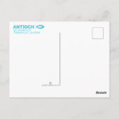 Wavy Waters Jesus Fish Briefkaart (Achterkant)