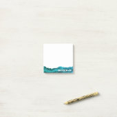Wavy Waters Jesus Fish Post-it® Notes (Op bureau)