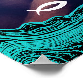 Wavy Waters Jesus Fish Poster (Hoek)