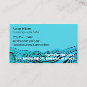 Wavy Waters Jesus Fish Visitekaartje (Achterkant)