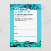 Wavy Waters Jesus Fish Visitor Kaart (Voorkant)