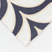 Wavy White Chevrons  gepersonaliseerd Fleece Deken (Hoek)