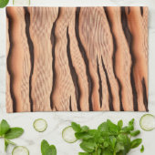 Wavy Wood‑Grain Pattern  Theedoek (Gevouwen)