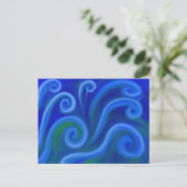 Wavy Zee Briefkaart (Staand voorkant)