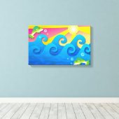 Wavy Zee Canvas Afdruk (Insitu (Houten vloer))