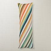 Wavy Zigzag Multicolored Pattern Lichaamskussen (Achterkant (Verticaal))