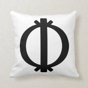 Wawa Aba Symbool van de stevigheid en de veerkra Kussen