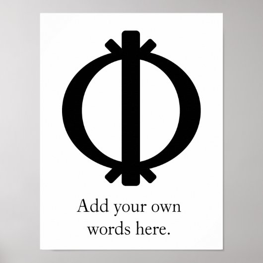 Wawa Aba | Symbool van de stevigheid en de veerkra Poster (Voorkant)