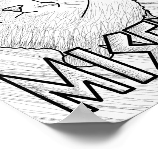 Wawa Cat Poster (Hoek)