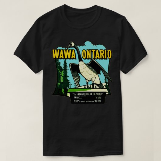Wawa Ontario Largrootste Goose Vintage Revel T-shirt (Design voorkant)