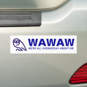    WAWAWWE ZIJN ALLEMAAL WEDNESDAY IS NIET WE BUMPERSTICKER (Op auto)