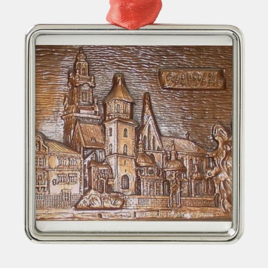 WAWEL CASTLE IN KRAKOW POLAND METALEN ORNAMENT (Voorkant)