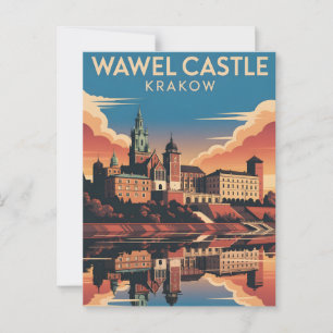 Wawel Castle Krakow Briefkaart