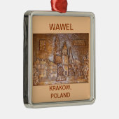 WAWEL CASTLE KRAKOW POLAND OP TAN ACHTERGROND METALEN ORNAMENT (Rechts)