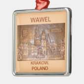 WAWEL CASTLE KRAKOW POLAND OP TAN ACHTERGROND METALEN ORNAMENT (Links)