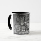 WAWEL CASTLE KRAKOW POLAND PEWTER MOK (Voorkant links)