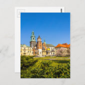 Wawel Castle, Krakow, Polen Briefkaart (Voorkant / Achterkant)