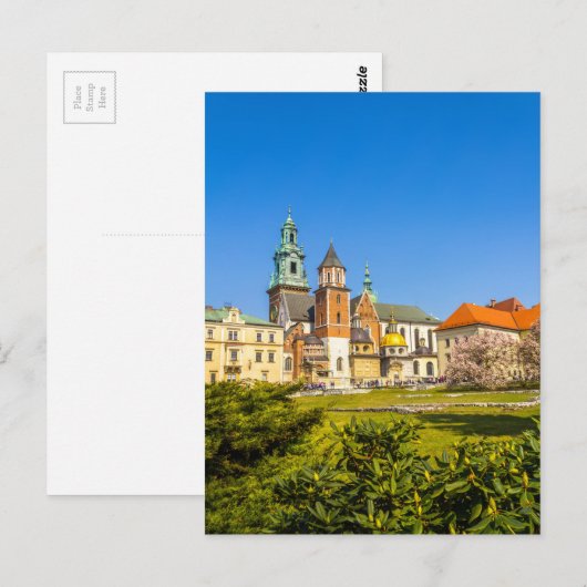 Wawel Castle, Krakow, Polen Briefkaart (Voorkant / Achterkant)