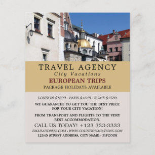 Wawel Cathedral, Krakau, reisbureau Adverteren Flyer