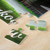 Wawel kasteel 's nachts in Krakau, Polen Legpuzzel (Zijkant)