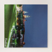 Wawel kasteel 's nachts in Krakau, Polen Legpuzzel (Horizontaal)