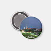 Wawel kasteel 's nachts in Krakau, Polen Magneet (Voorkant / Achterkant)