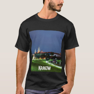 Wawel kasteel 's nachts in Krakau, Polen T-shirt