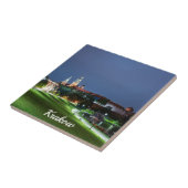 Wawel kasteel 's nachts in Krakau, Polen Tegeltje (Zijkant)