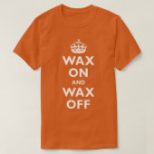 Wax aan en Wax uit T-shirt (Design voorkant)