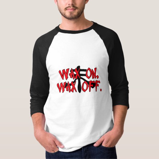 Wax aan, Wax uit T-shirt (Voorkant)