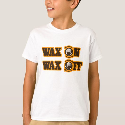 Wax aan - Wax uit T-shirt (Voorkant)