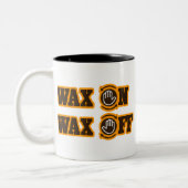 Wax aan - Wax uit Tweekleurige Koffiemok (Links)