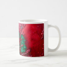 Wax-achtige Crimson en Emerald op een witachtig ca