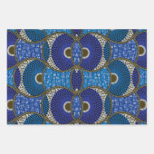 Wax African Blue Cadeaupapier (Voorkant 3)