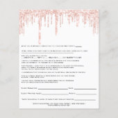 Wax Depilatie Aansprakelijkheidsverklaring Witte Flyer (Achterkant)