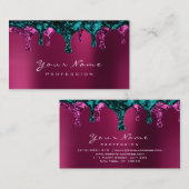 Wax Epilatie Roze ontharingsnagels Blauwgroen Bour Visitekaartje (Voorkant / Achterkant)