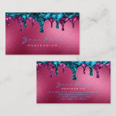 Wax Epilation Pink Depilation Blue Burgundy Visitekaartje (Voorkant / Achterkant)