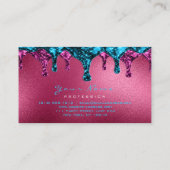 Wax Epilation Pink Depilation Blue Burgundy Visitekaartje (Achterkant)