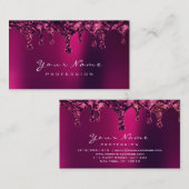 Wax Epilation Pink Depilation Nails Red Burgundy Visitekaartje (Voorkant / Achterkant)