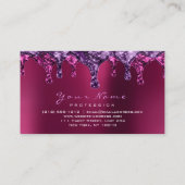 Wax Epilation roze Depilation Violet Pink Bordeaux Visitekaartje (Achterkant)