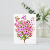Wax Flower Bouquet Briefkaart (Staand voorkant)